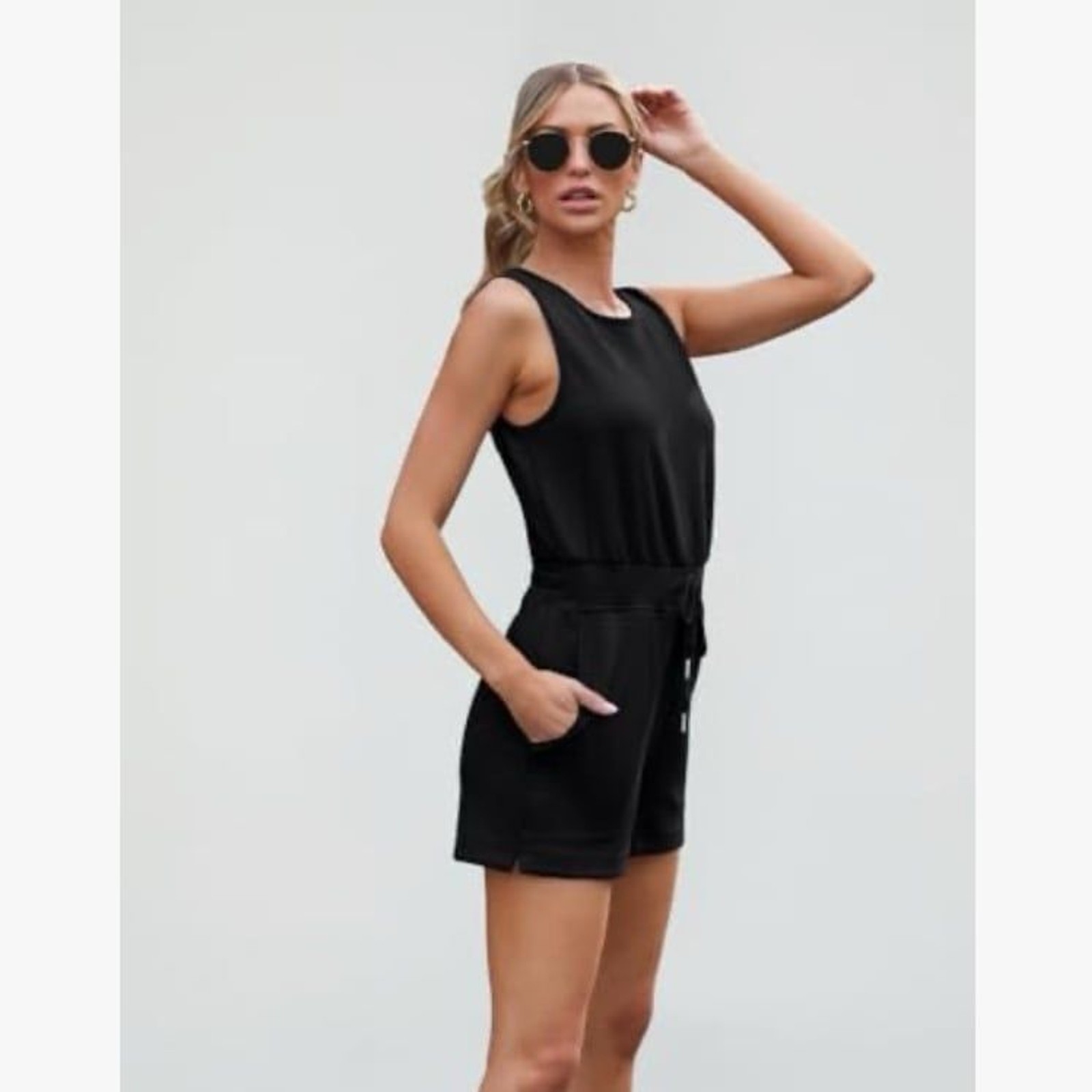 Automet Black Sleeveless Shorts Romper NWT Automet Black Sleeveless Shorts Romper NWT