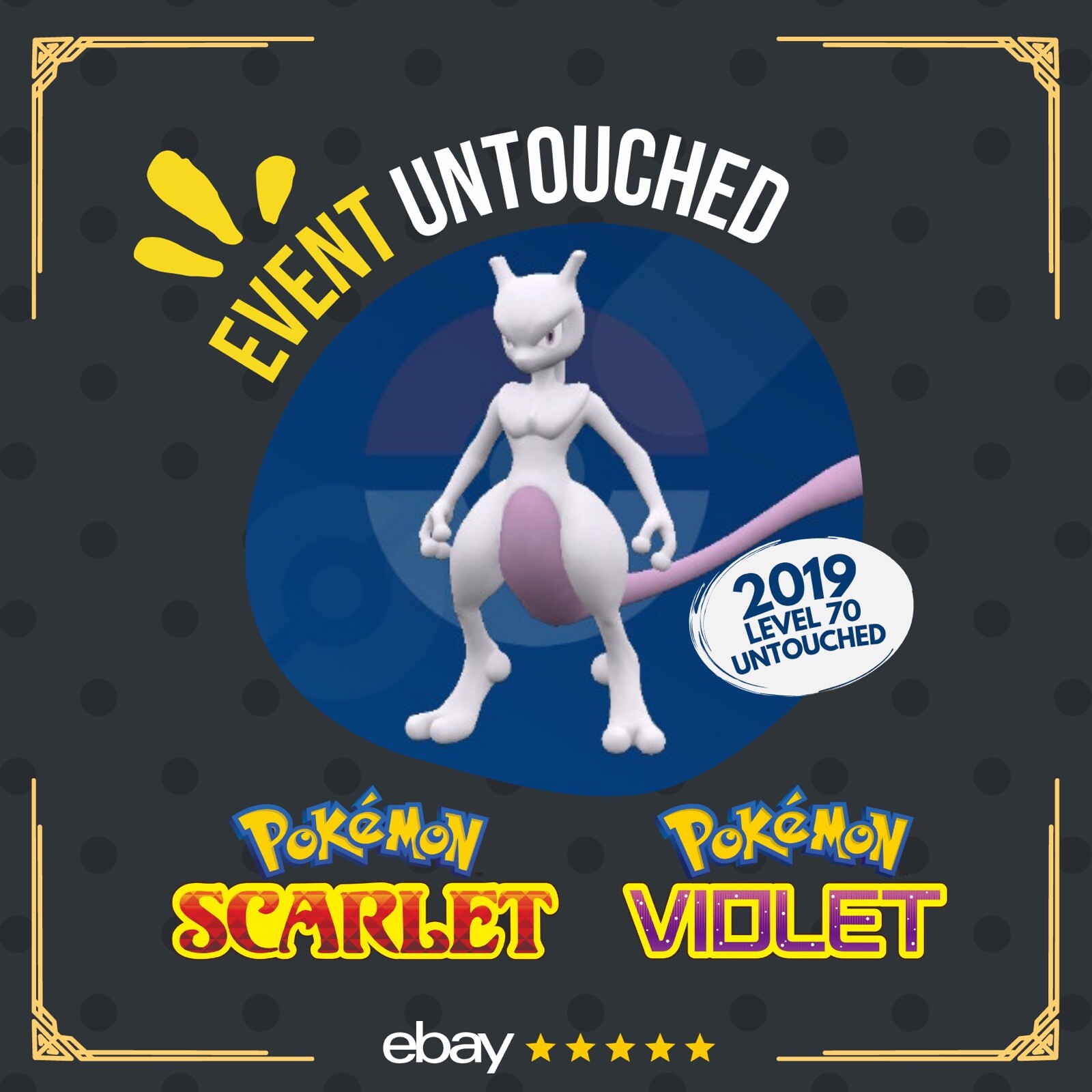 Mewtwo Giovanni 191104 Best Buy Event 2019 Untouched Pokémon Scarlet Violet
