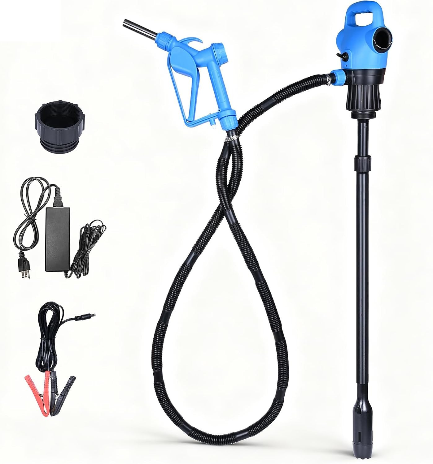 Electric Drum Barrel Pump, 110V-240V AC/ 12V DC Power, 55 Gallon Electric Transf Electric Drum Barrel Pump, 110V-240V AC/ 12V DC Power, 55 Gallon Electric Transf