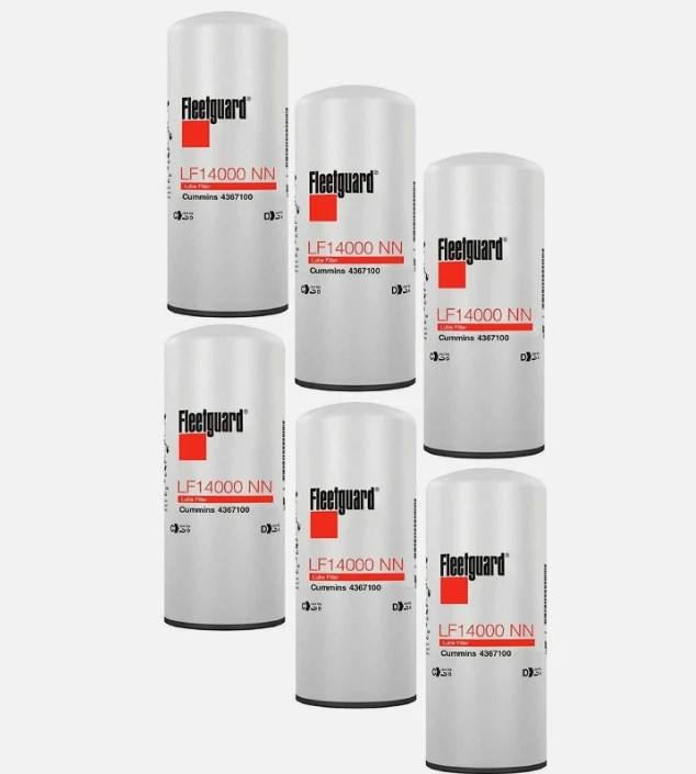6Pack Fleetguard LF14000NN Oil Filter Cummins ISX 4367100 OEM  NEW