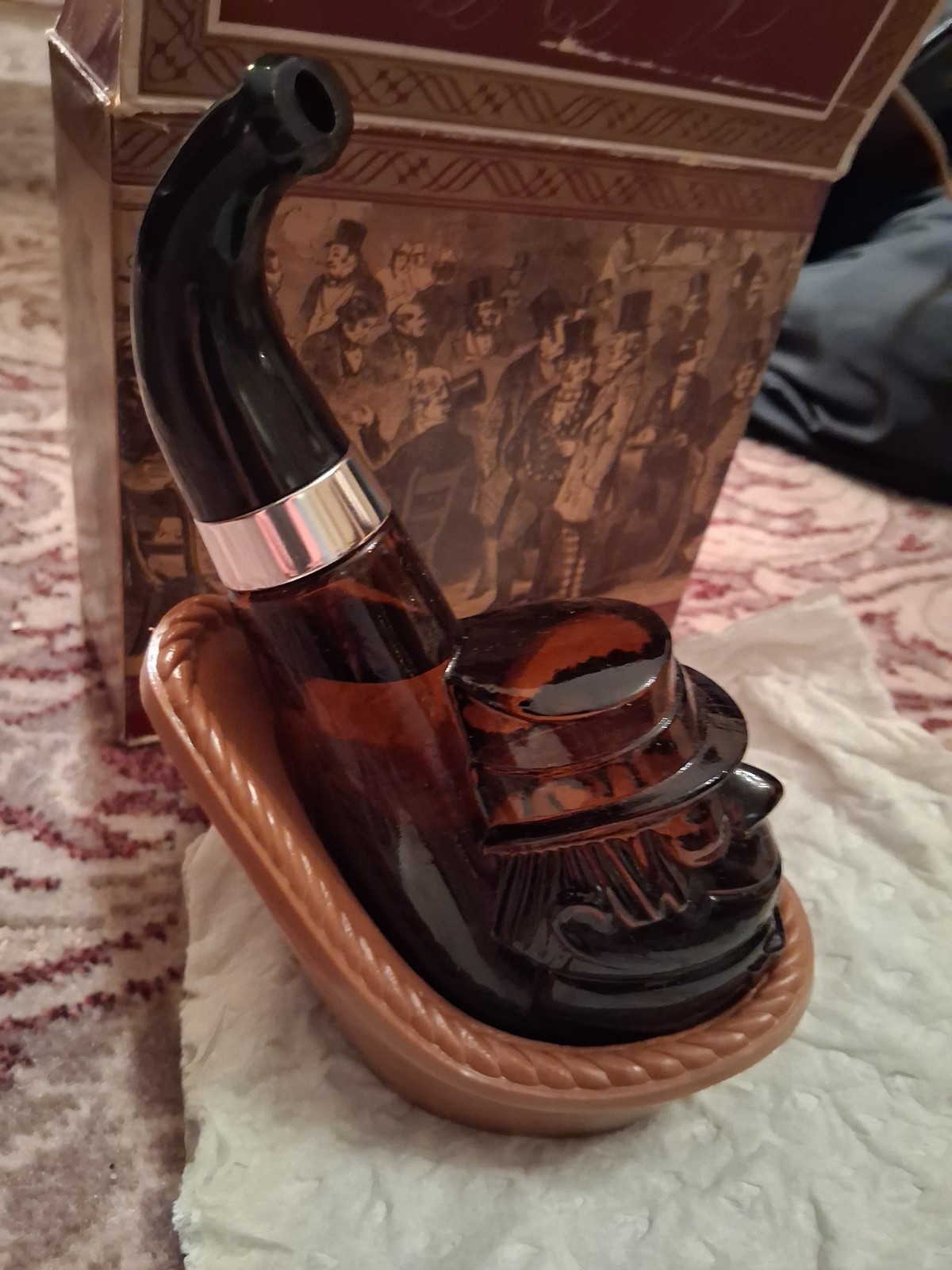 Avon Vintage 1970s Aftershave In Box Pipe With Everything