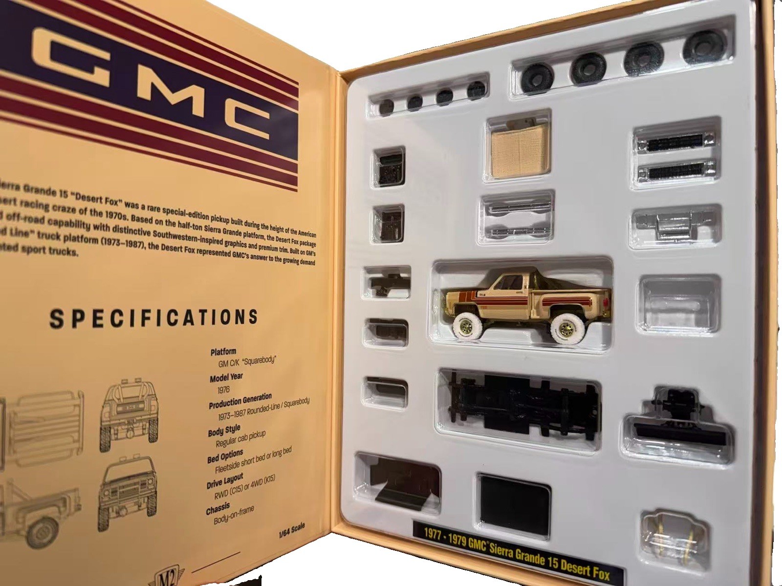M2 GMC Sierra Grande Desert Fox CHASE SHADOW BOX M2 GMC Sierra Grande Desert Fox CHASE SHADOW BOX