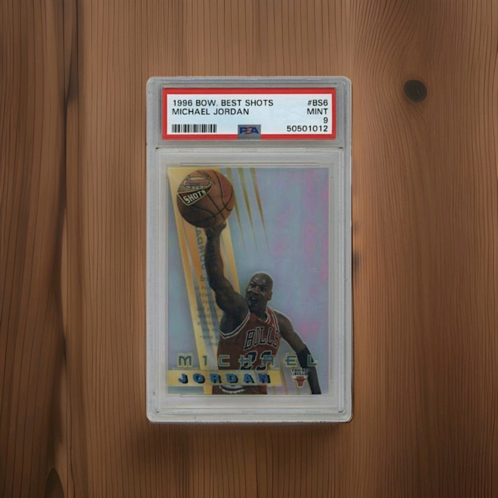 1996 Bowman\'s Best Michael Jordan Best Shots #BS6 PSA 9 MINT Insert 1996 Bowman\'s Best Michael Jordan Best Shots #BS6 PSA 9 MINT Insert
