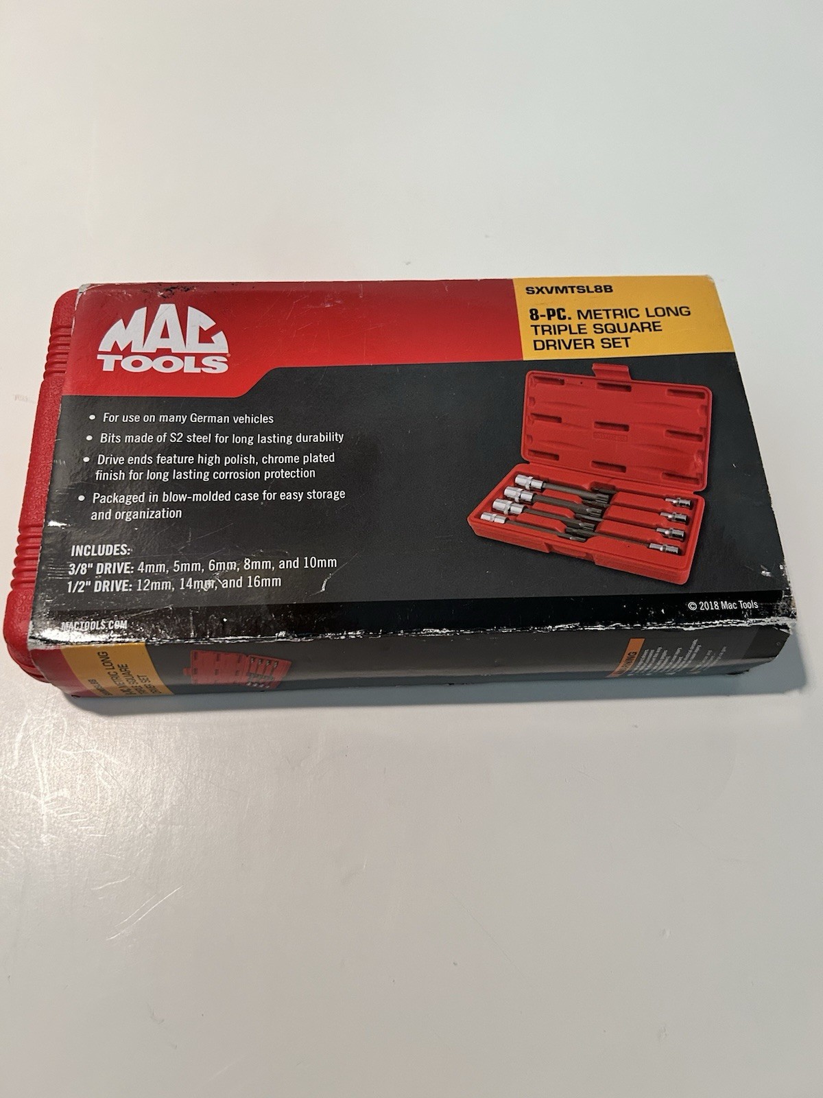 Mac Tools 8 PC Long Metric Triple-Square Driver Set SXVMTSL8B Mac Tools 8 PC Long Metric Triple-Square Driver Set SXVMTSL8B