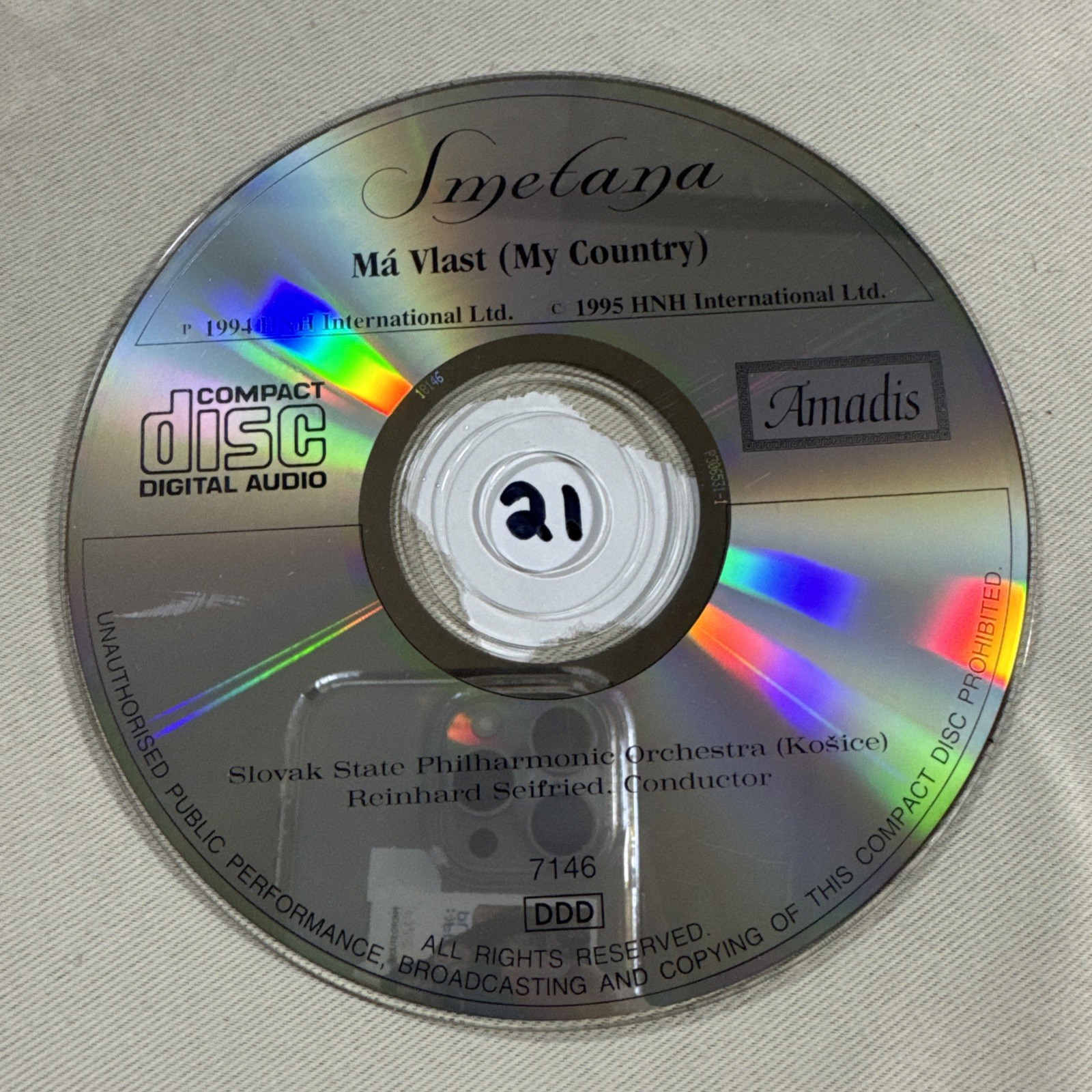 Smetana Ma Vlast My Country CD 1994 Smetana Ma Vlast My Country CD 1994