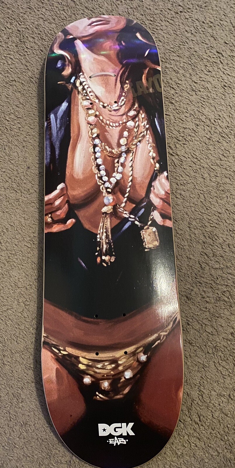 RARE DGK Skateboard Watercolor Woman RARE DGK Skateboard Watercolor Woman