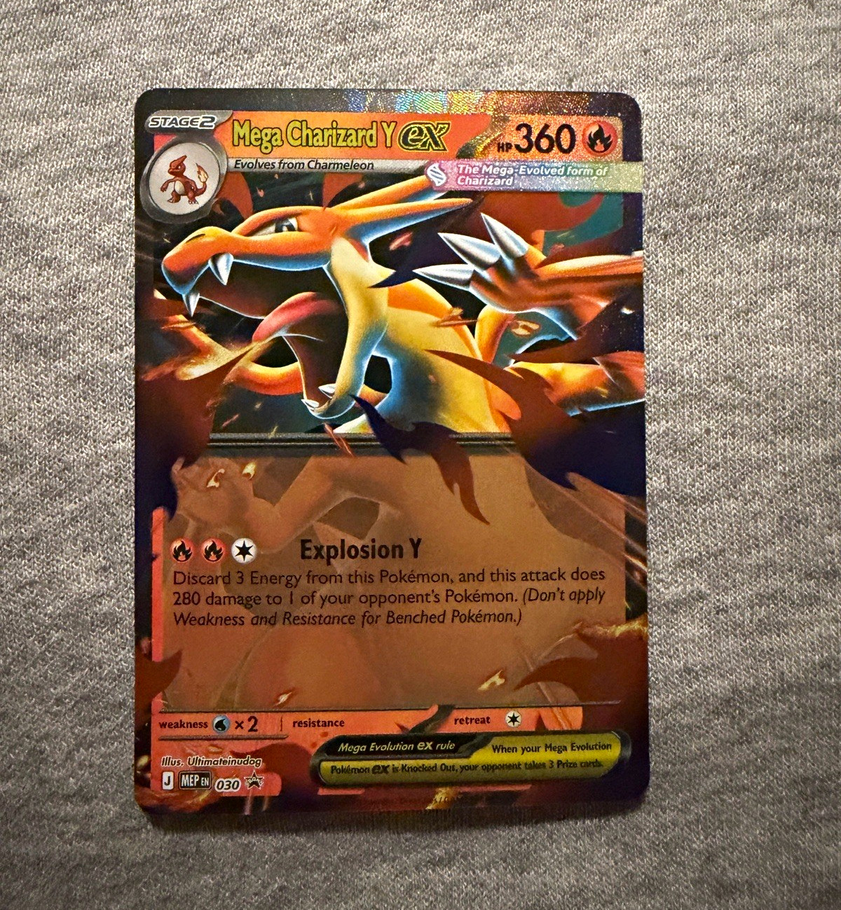 Mega Charizard Y EX MCP 030 Pokemon Promo Holo EX Card English 2016 Mega Charizard Y EX MCP 030 Pokemon Promo Holo EX Card English 2016