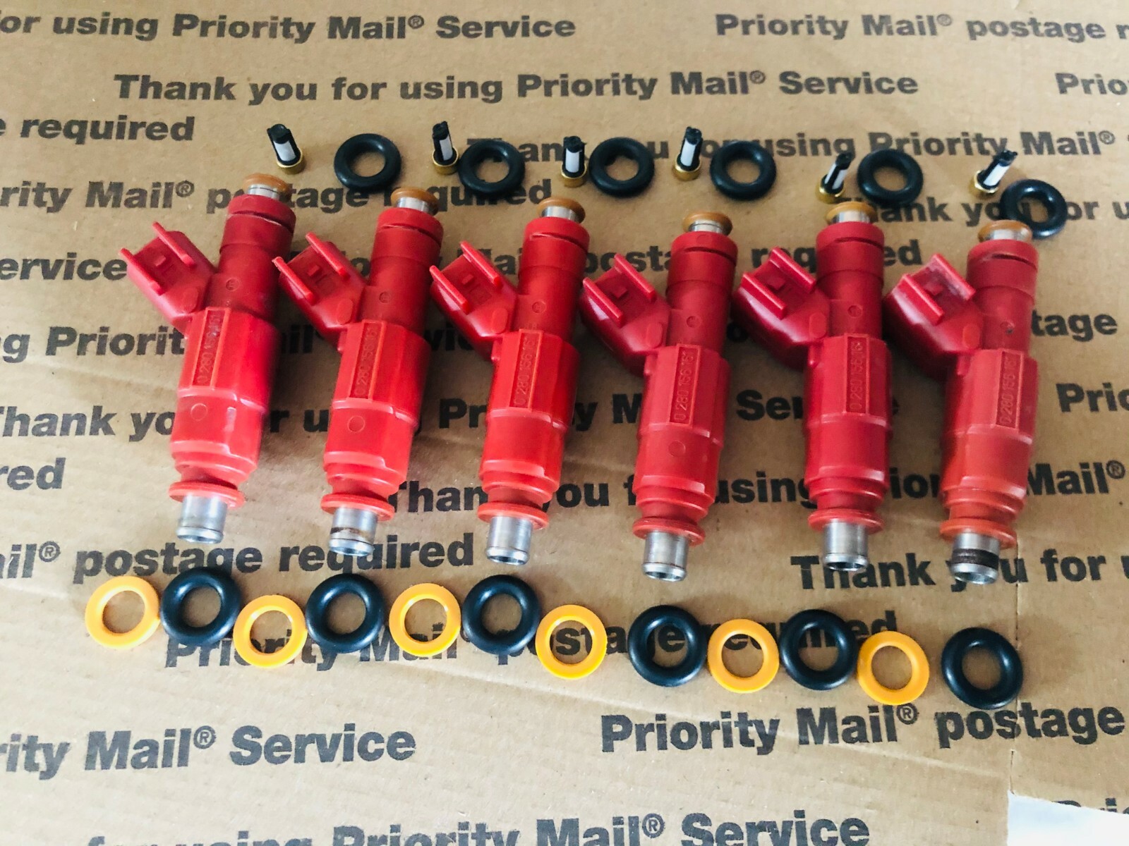 Genuine Bosch Upgrade 12 Hole Jeep Cherokee 4.0L EV6 Fuel Injector Set 6 24LB