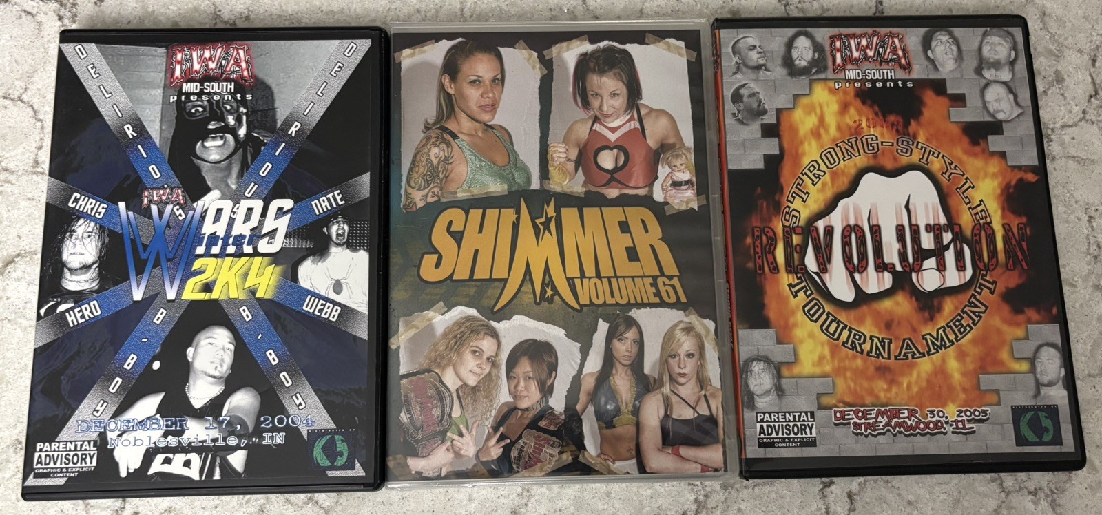 Pro Wrestling DVD Lot 7 WWF WWE ECW Highspots AEW RF Video Divas WCW Hulk Hogan Pro Wrestling DVD Lot 7 WWF WWE ECW Highspots AEW RF Video Divas WCW Hulk Hogan