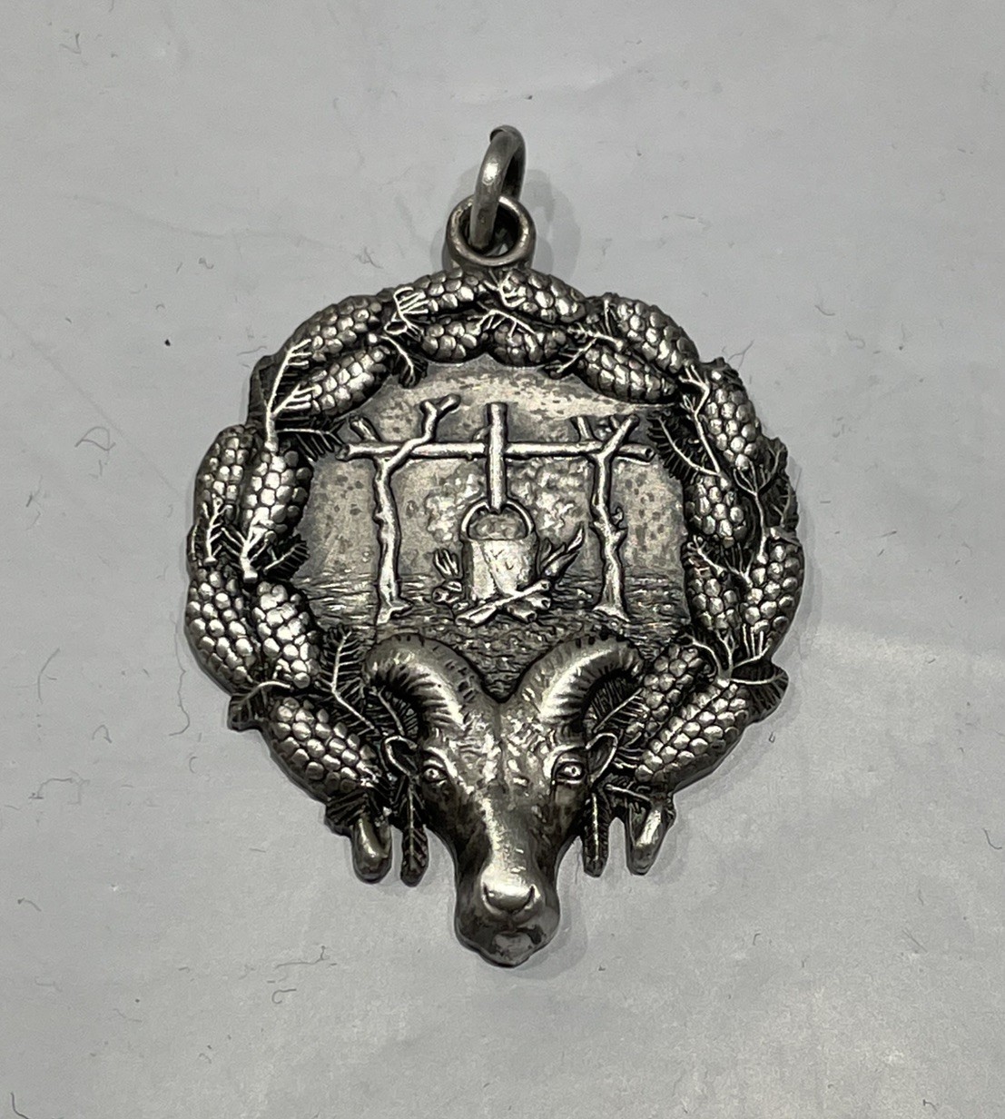 Vintage 1961 Campfire Club Of America Rifle Bear 1st Place Silver Medal Vintage 1961 Campfire Club Of America Rifle Bear 1st Place Silver Medal