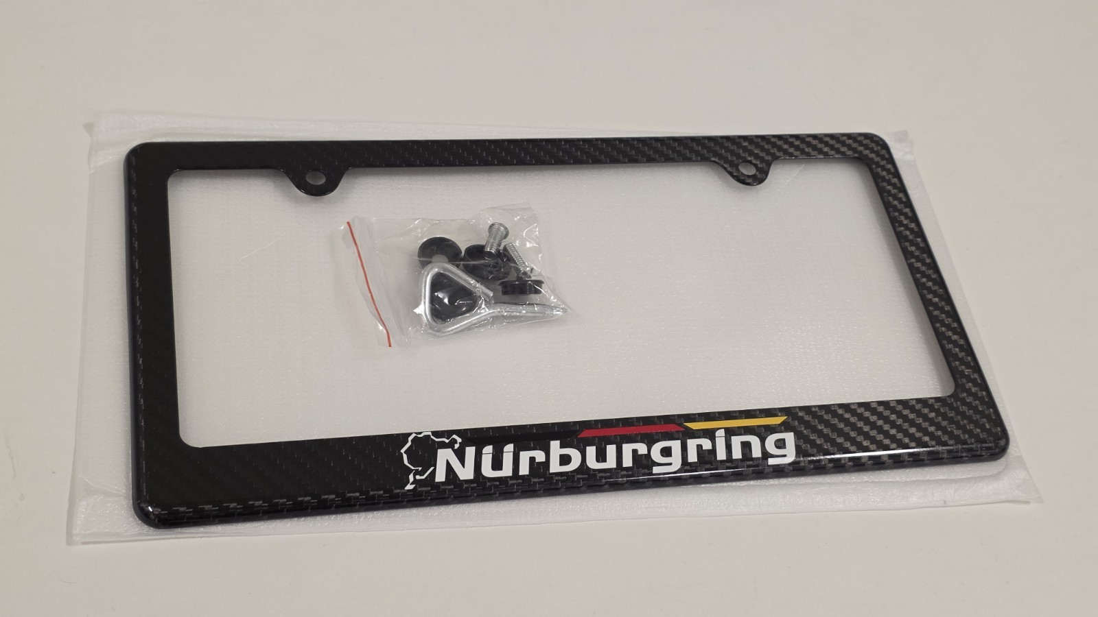 Nurburgring Racing 100% Real Carbon Fiber Licence Plate Frame VW, AMG, Audi, BMW