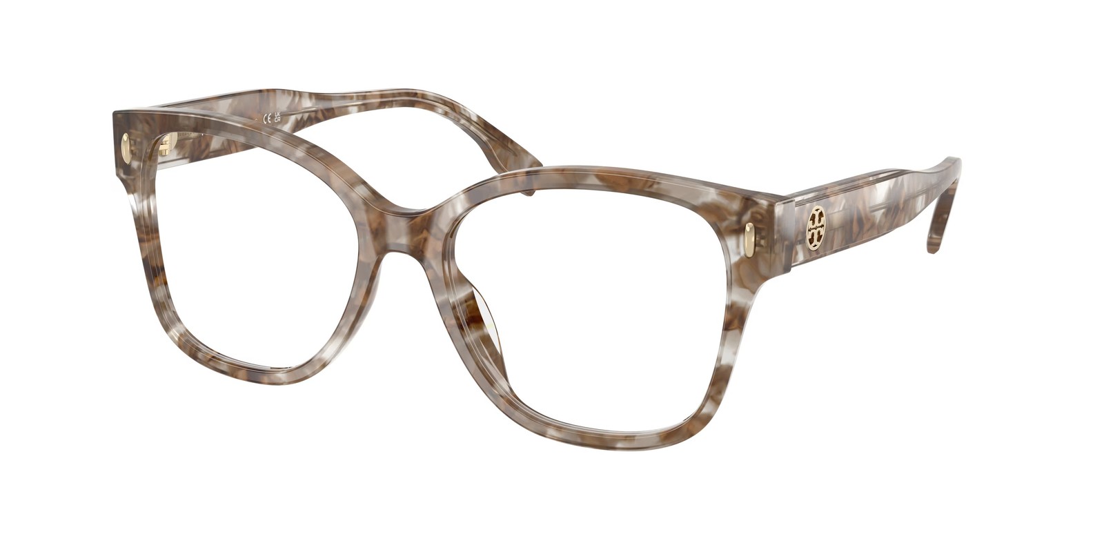 TORY BURCH TY2163U 2026 Crystal Brown Tortoise Demo Lens 54mm Women\'s Eyeglasses