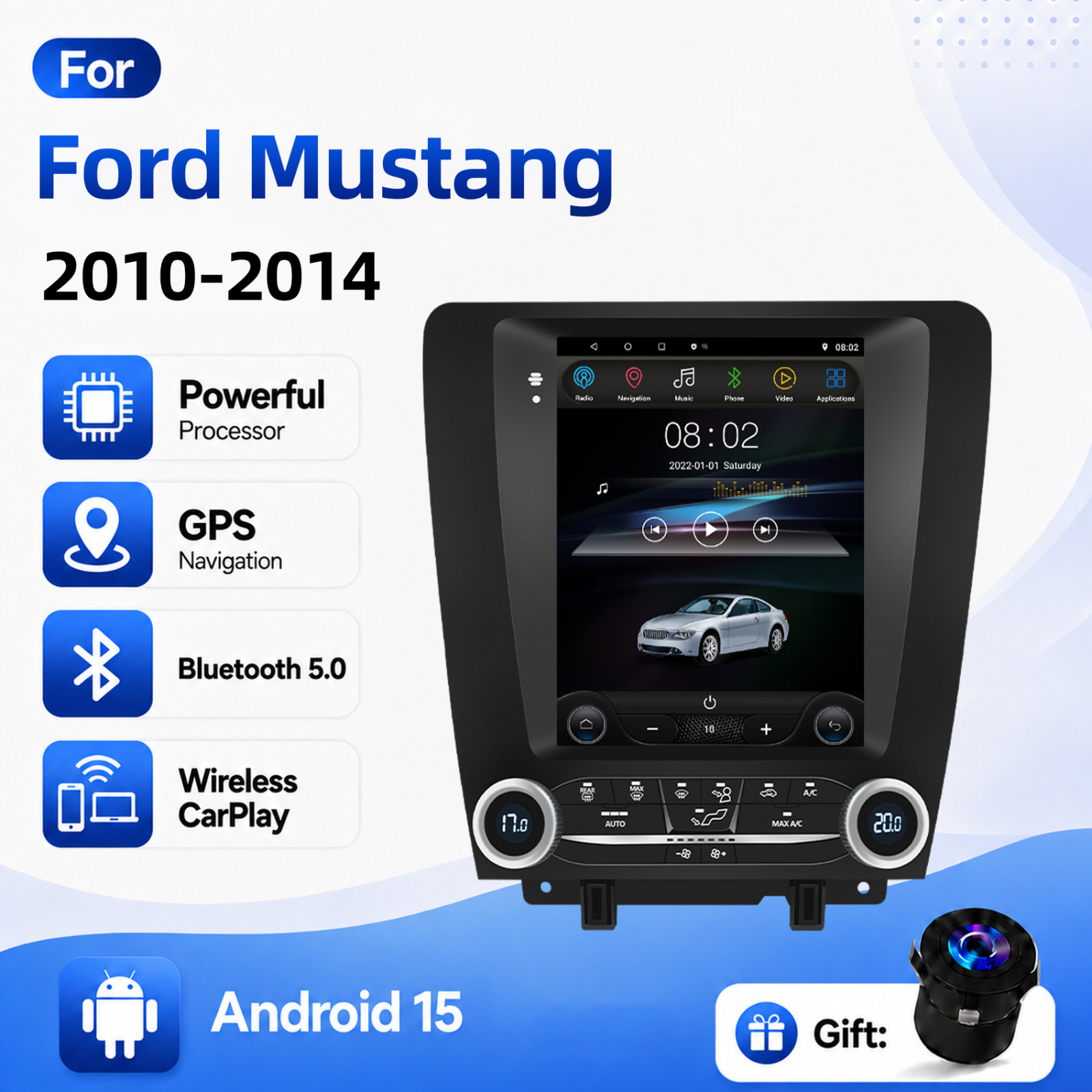 For 2010-2014 Ford Mustang 9.7\