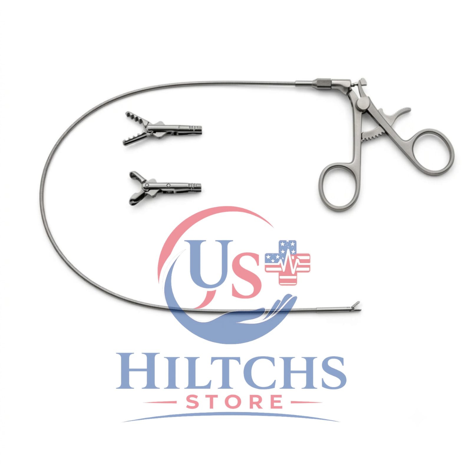 2PCS Cystoscopy Flexible Forceps 4Fr 60cm | Grasping & Biopsy Double Action Jaws