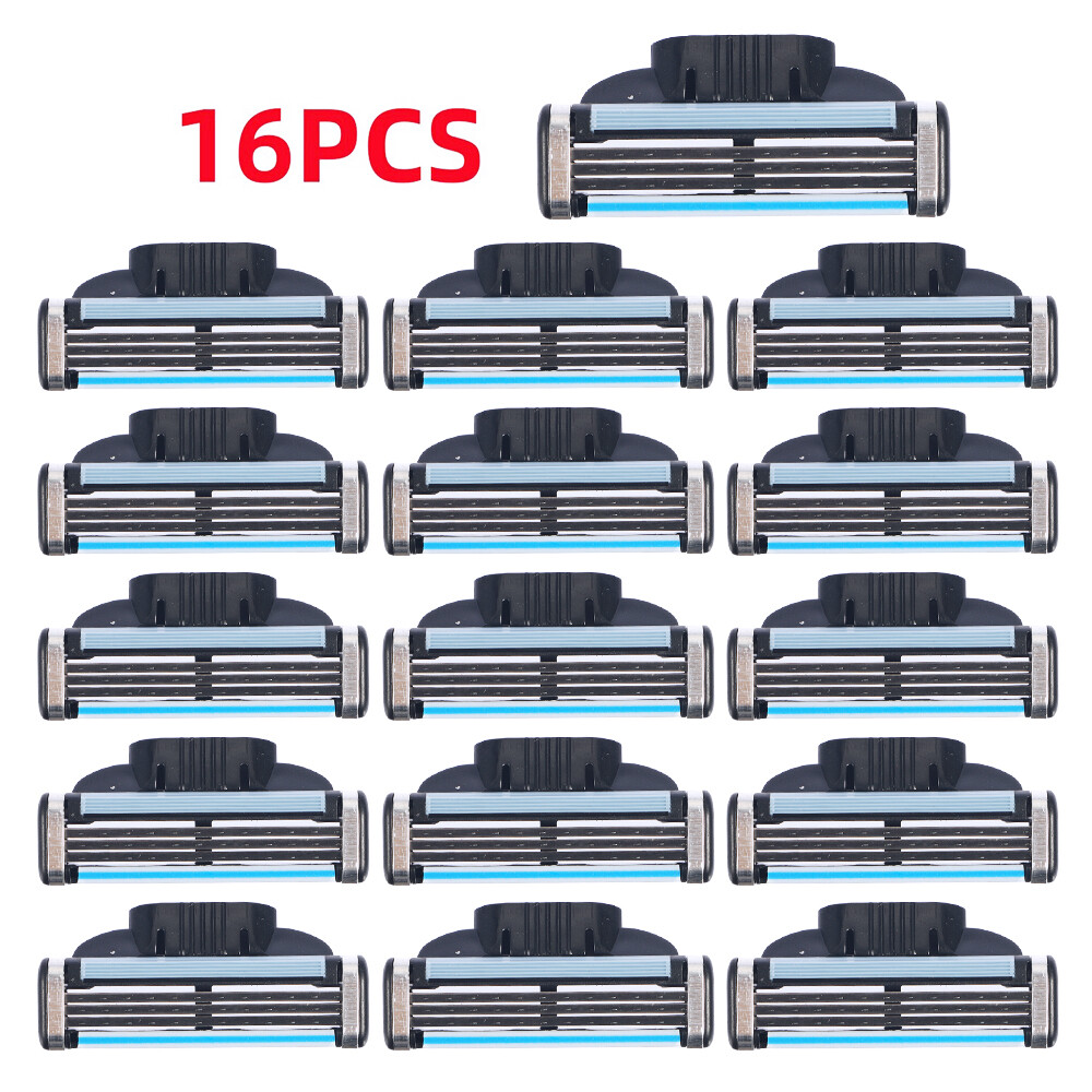 16Pcs MACH 3 Men\'s Razor Blades Refill Replacement Comfortable Shave Trimmer US