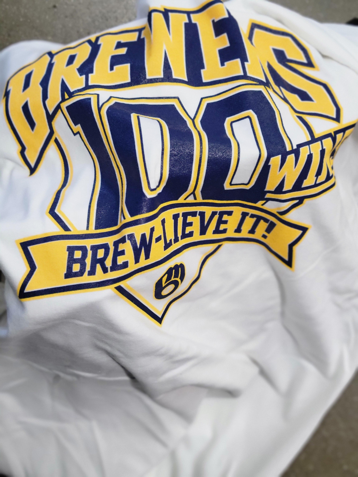 BREWERS 100 WINS giveaway SHIRT september 25 BREWERS 100 WINS giveaway SHIRT september 25