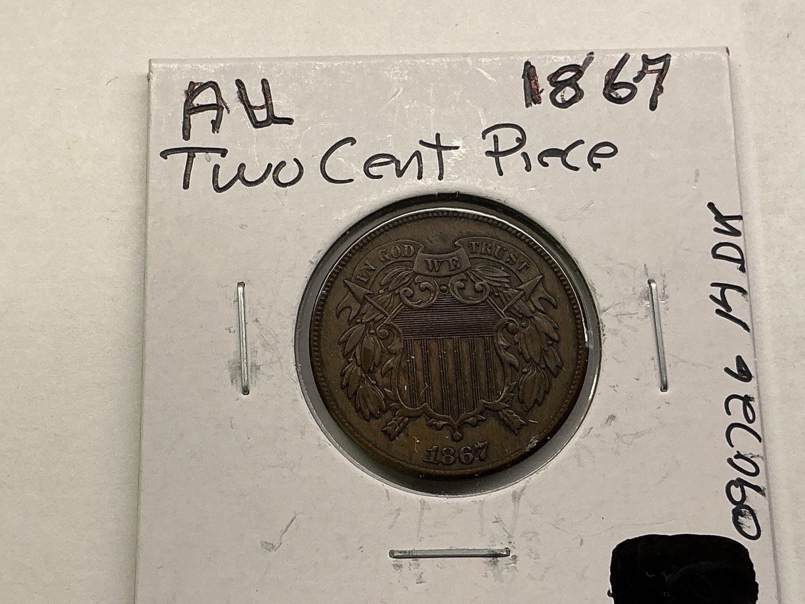 1867 Two Cent Piece Uncirculated Red Brown US Copper Coin 090726 14dk 1867 Two Cent Piece Uncirculated Red Brown US Copper Coin 090726 14dk