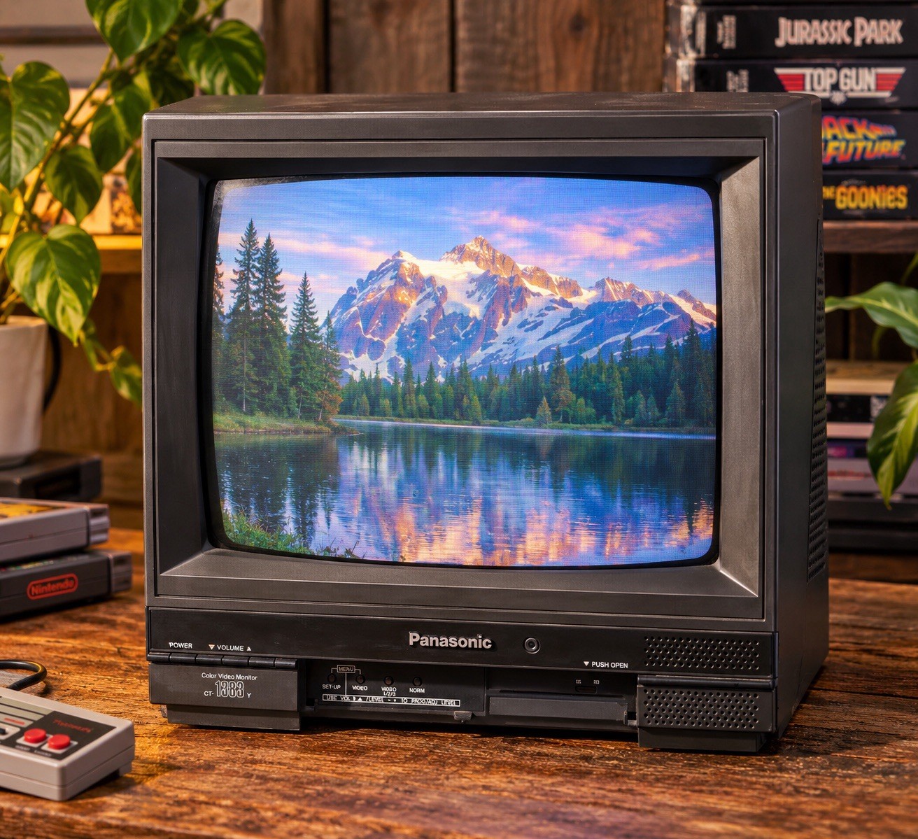Panasonic CT-1383Y 13” CRT Color Video Monitor Retro Gaming Tested Working