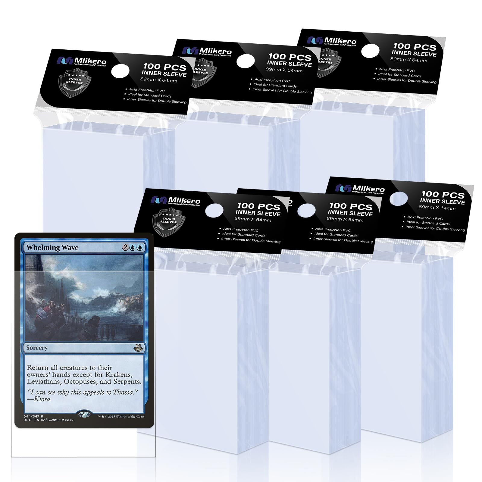 600 Pack Card Sleeves, Perfect Fit Inner Sleeves Ideal for Double-Sleeving, T... 600 Pack Card Sleeves, Perfect Fit Inner Sleeves Ideal for Double-Sleeving, T...
