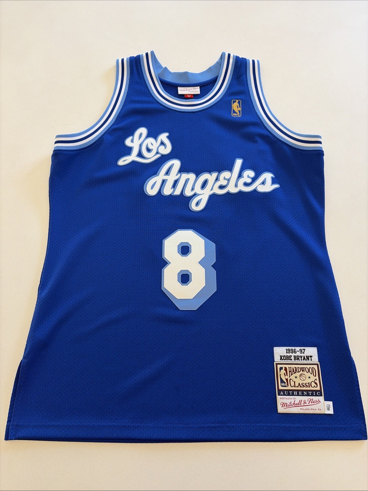 Kobe Bryant #8 Los Angeles Lakers Jersey Large Blue Mitchell & Ness Authentic Kobe Bryant #8 Los Angeles Lakers Jersey Large Blue Mitchell & Ness Authentic
