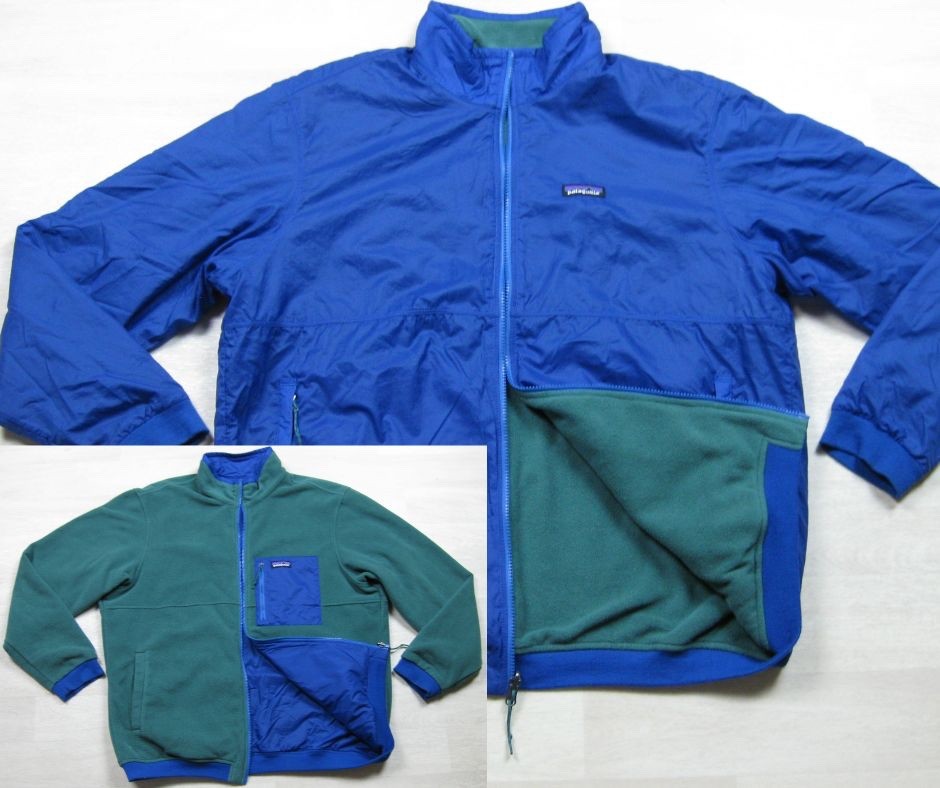 Patagonia Reversible Shelled Microdini Fleece Windbreaker Jacket Men\'s (XL)