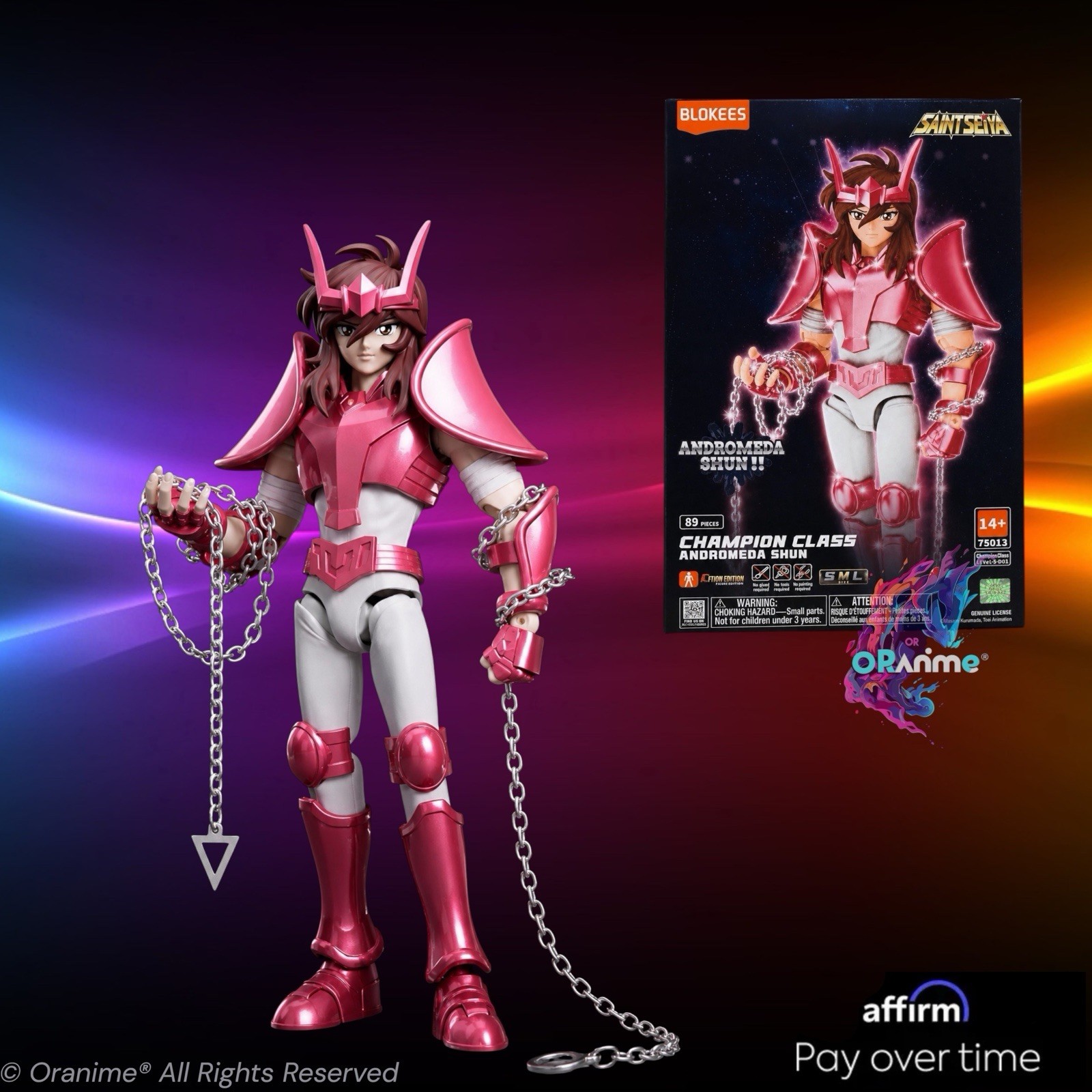 Blokees Saint Seiya Andromeda Shun Action Figure Champion Class *PRE-ORDER*