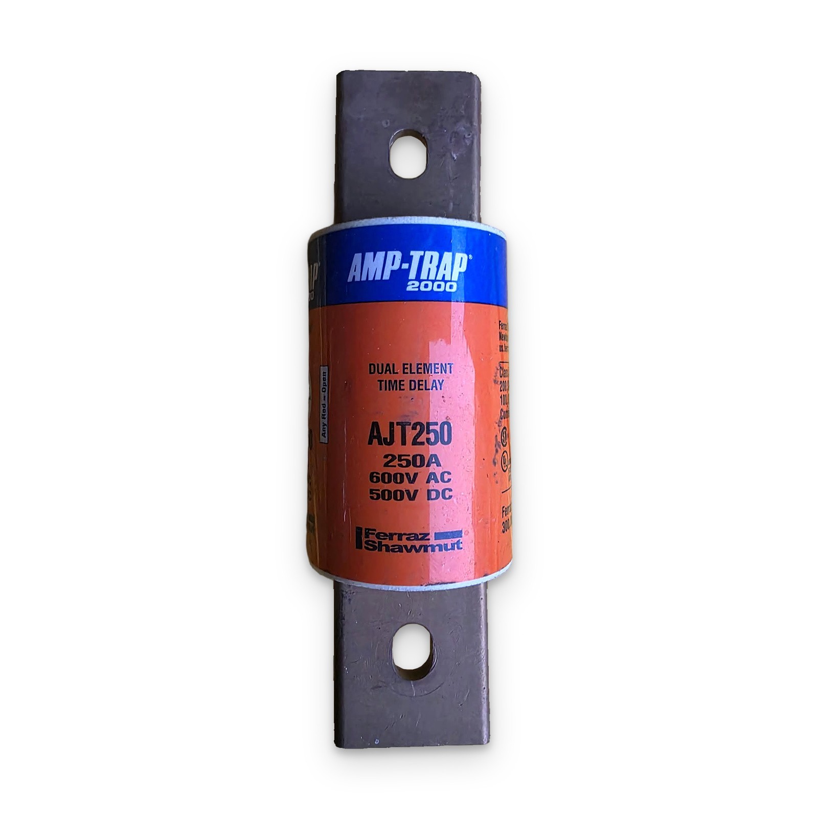 Ferraz Shawmut Amp-Trap 2000 AJT250 250A Class J Time Delay Fuse 600V NOS
