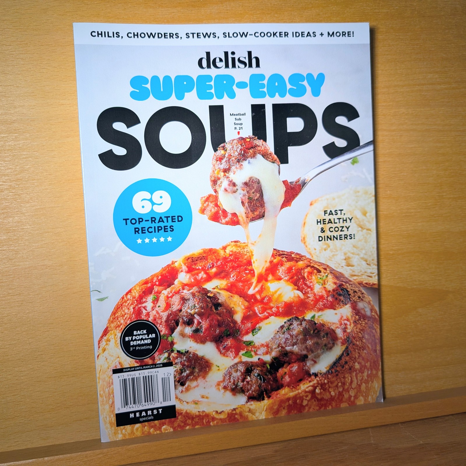 Delish Magazine Super-Easy Soups 69 Recipes NO LABEL