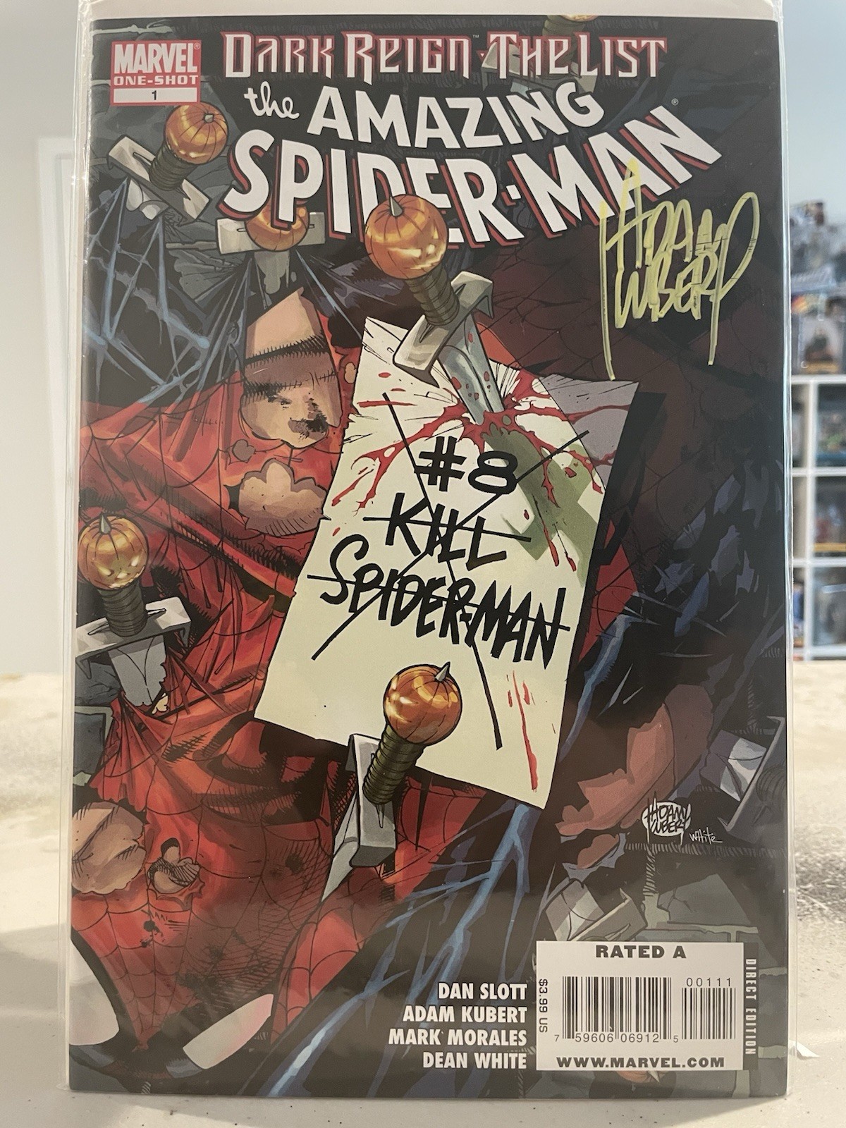 The Amazing Spider Man #1 Signed By Adam Kubert NM The Amazing Spider Man #1 Signed By Adam Kubert NM