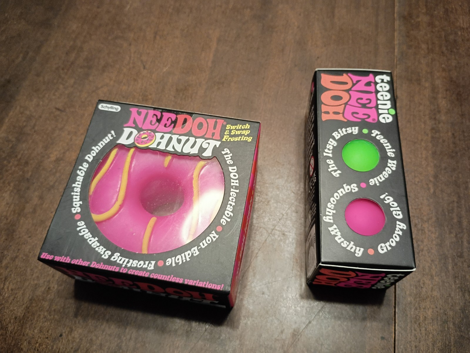 Schylling NeeDoh Donut PINK With Sprinkles Plus teenie NeeDoh Schylling NeeDoh Donut PINK With Sprinkles Plus teenie NeeDoh