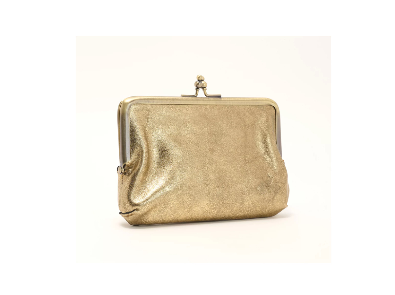 Patricia Nash Leather Fira Frame Bag . Antique Gold Patricia Nash Leather Fira Frame Bag . Antique Gold
