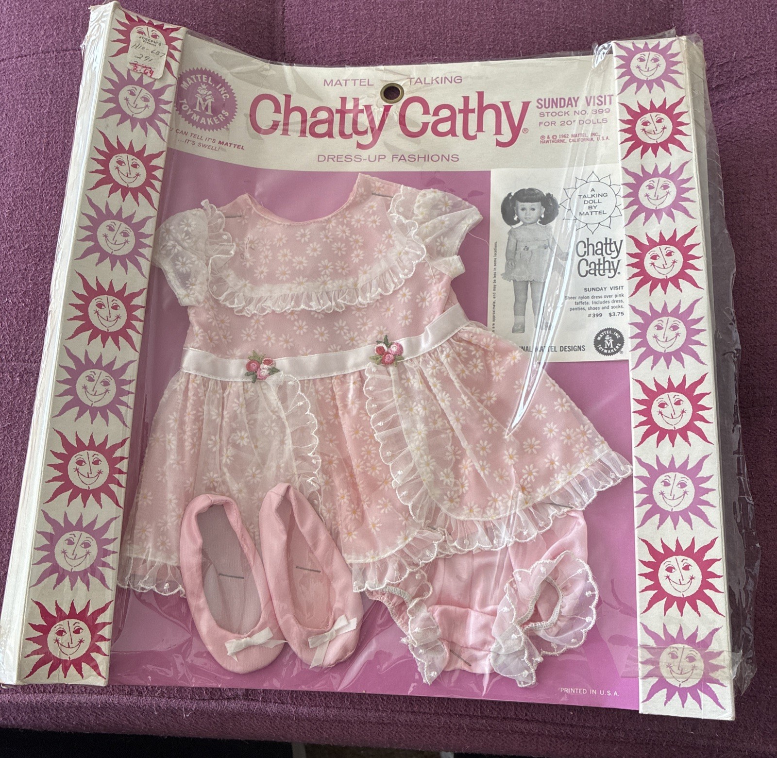RARE 1963 Sunday Visit Chatty Cathy Complete Outfit ORIGINAL PKG HTF Vintage RARE 1963 Sunday Visit Chatty Cathy Complete Outfit ORIGINAL PKG HTF Vintage