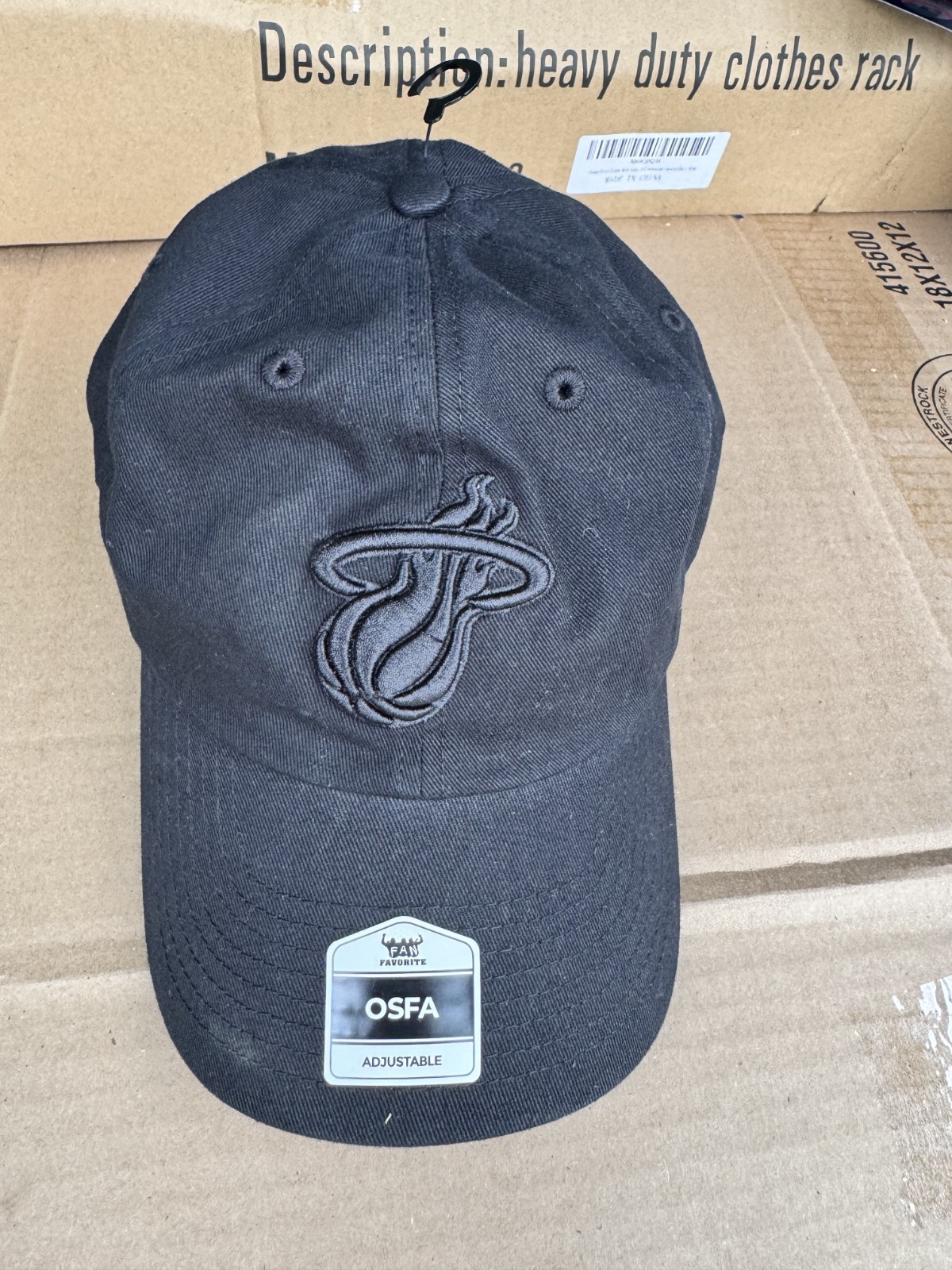 Miami Heat NBA Adjustable Hat - Black Miami Heat NBA Adjustable Hat - Black