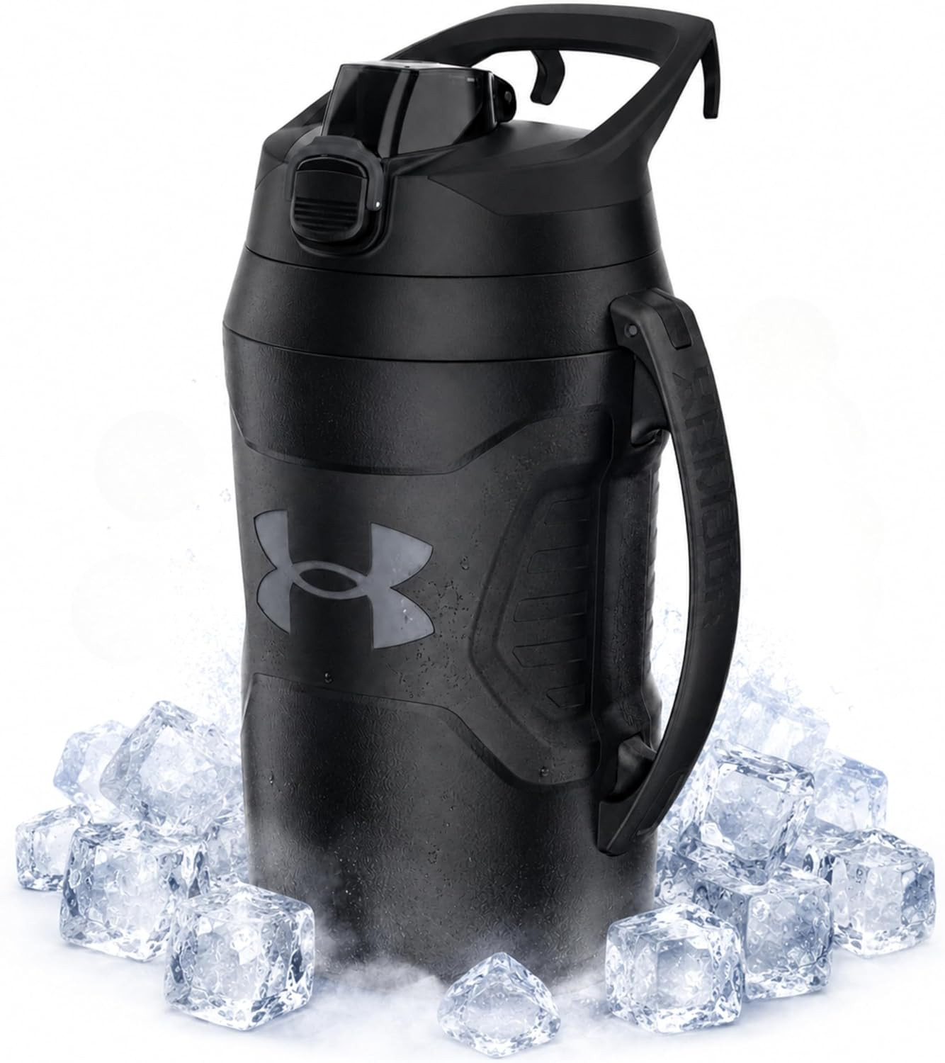Insulated Water Bottle with Handle & Fence Hook, Half Gallon Sports Water Jug, L Insulated Water Bottle with Handle & Fence Hook, Half Gallon Sports Water Jug, L