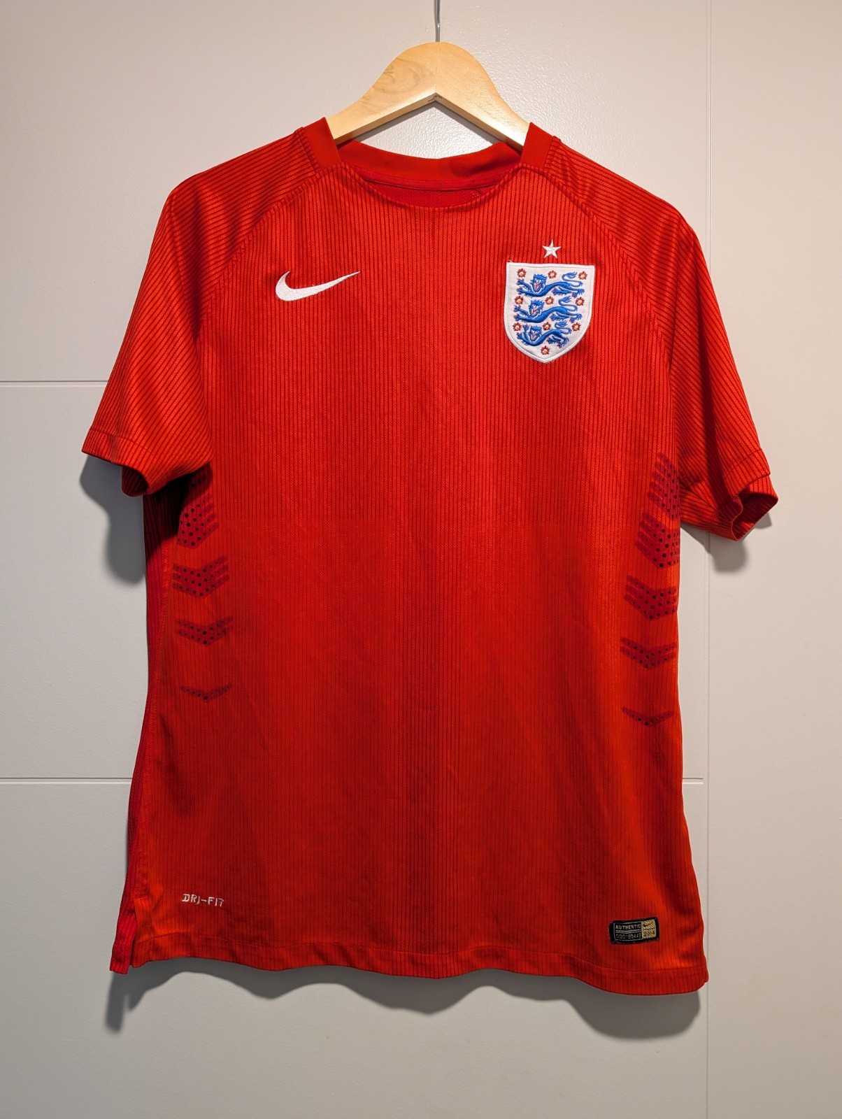 England Football Jersey Authentic 2014 Red World Cup Home Shirt