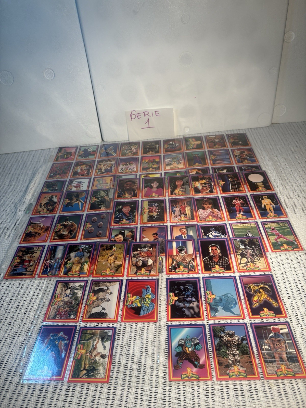 Vintage 1993 1994 Power Rangers Trading Cards Complete Set Lot Series 1 2 3 Foil