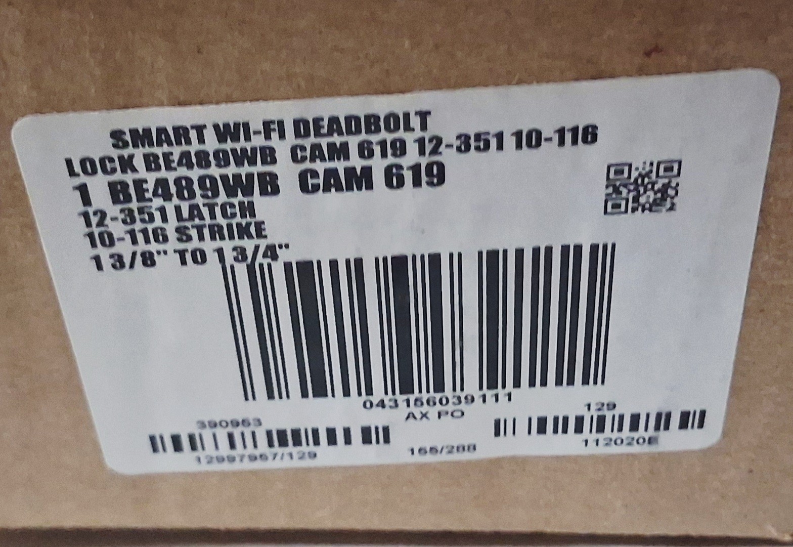 SCHLAGE BE489WB CAM 619 Camelot Electronic Encode Smart WiFi Deadbolt with Alarm SCHLAGE BE489WB CAM 619 Camelot Electronic Encode Smart WiFi Deadbolt with Alarm