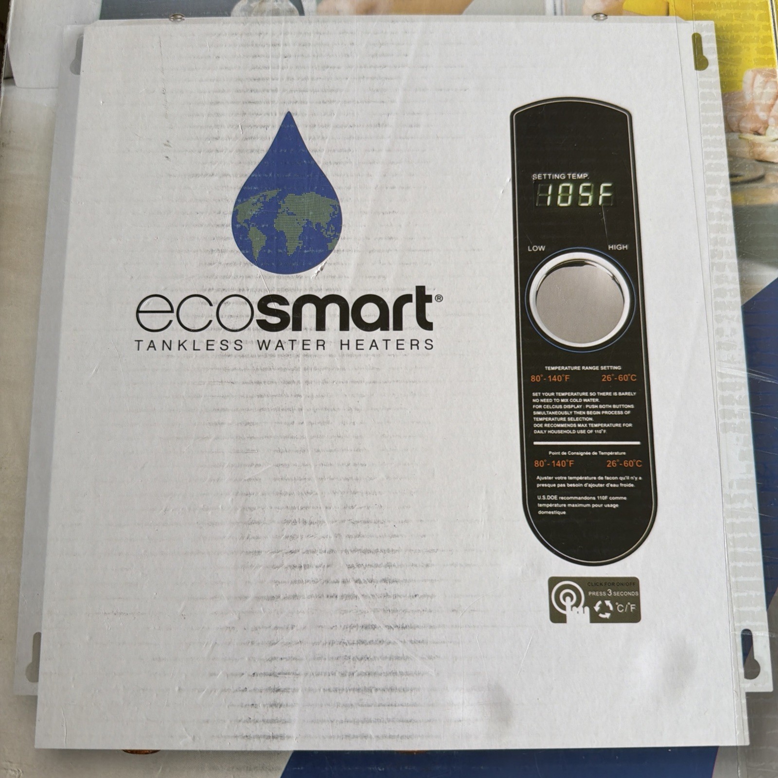 EcoSmart ECO 27 Tankless Electric Water Heater, White, Open Box EcoSmart ECO 27 Tankless Electric Water Heater, White, Open Box