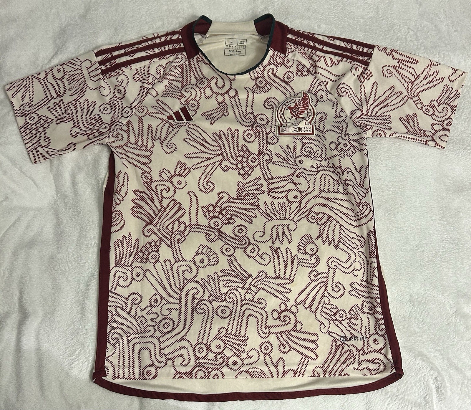 Replica Adidas Mexico Jersey 2022 Away Jersey Aeroready Sz Large L Aztec Replica Adidas Mexico Jersey 2022 Away Jersey Aeroready Sz Large L Aztec