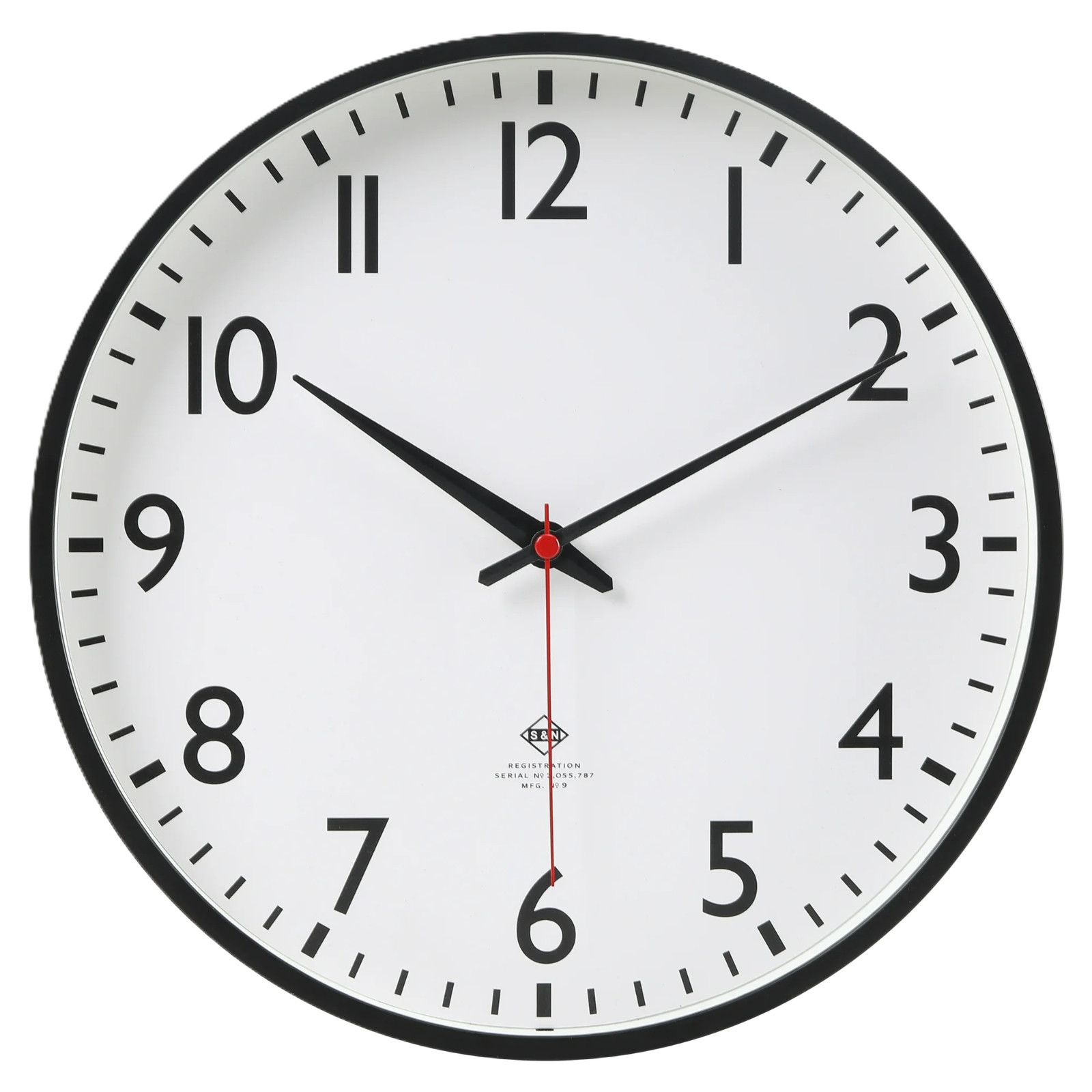 Mainstays 11.5” Quartz Black & White Schoolhouse Wall Clock Mainstays 11.5” Quartz Black & White Schoolhouse Wall Clock