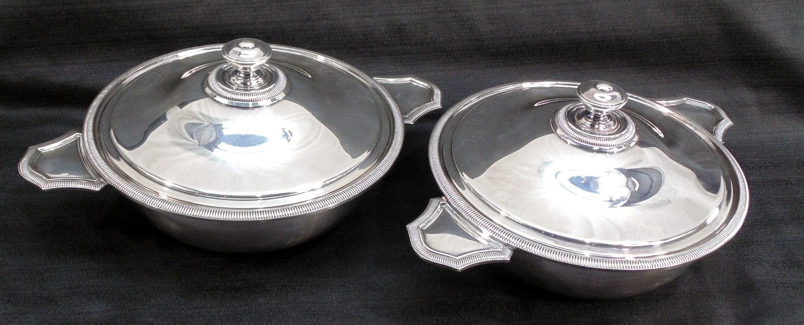 VTG 2 Christofle France Silver Plated Covered Vegetable Serving Dish Art Deco VTG 2 Christofle France Silver Plated Covered Vegetable Serving Dish Art Deco