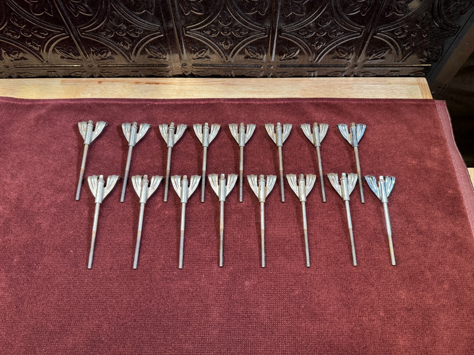 Vintage Ludwig Bass Drum Claws w/tension rods (lot of 16) Vintage Ludwig Bass Drum Claws w/tension rods (lot of 16)
