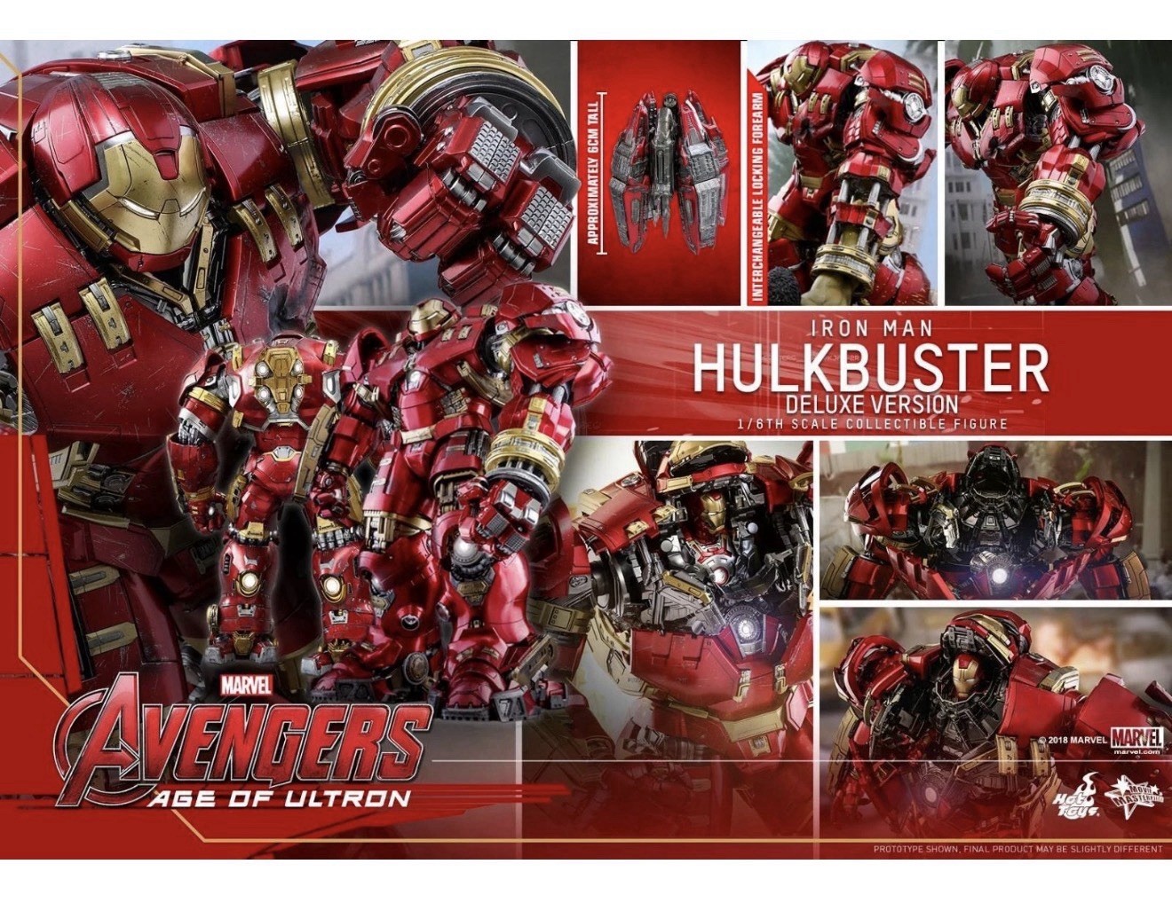 Hot Toys Avengers: Age of Ultrton - Hulkbuster (Deluxe Version) 1/6th Scale Hot Toys Avengers: Age of Ultrton - Hulkbuster (Deluxe Version) 1/6th Scale