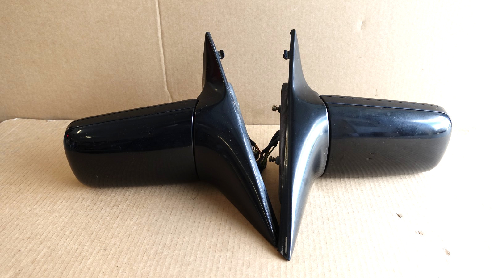 TESTED OEM 1992-1995 Mercedes W140 RIGHT & LEFT POWER FOLD MIRRORS BLACK S500 TESTED OEM 1992-1995 Mercedes W140 RIGHT & LEFT POWER FOLD MIRRORS BLACK S500