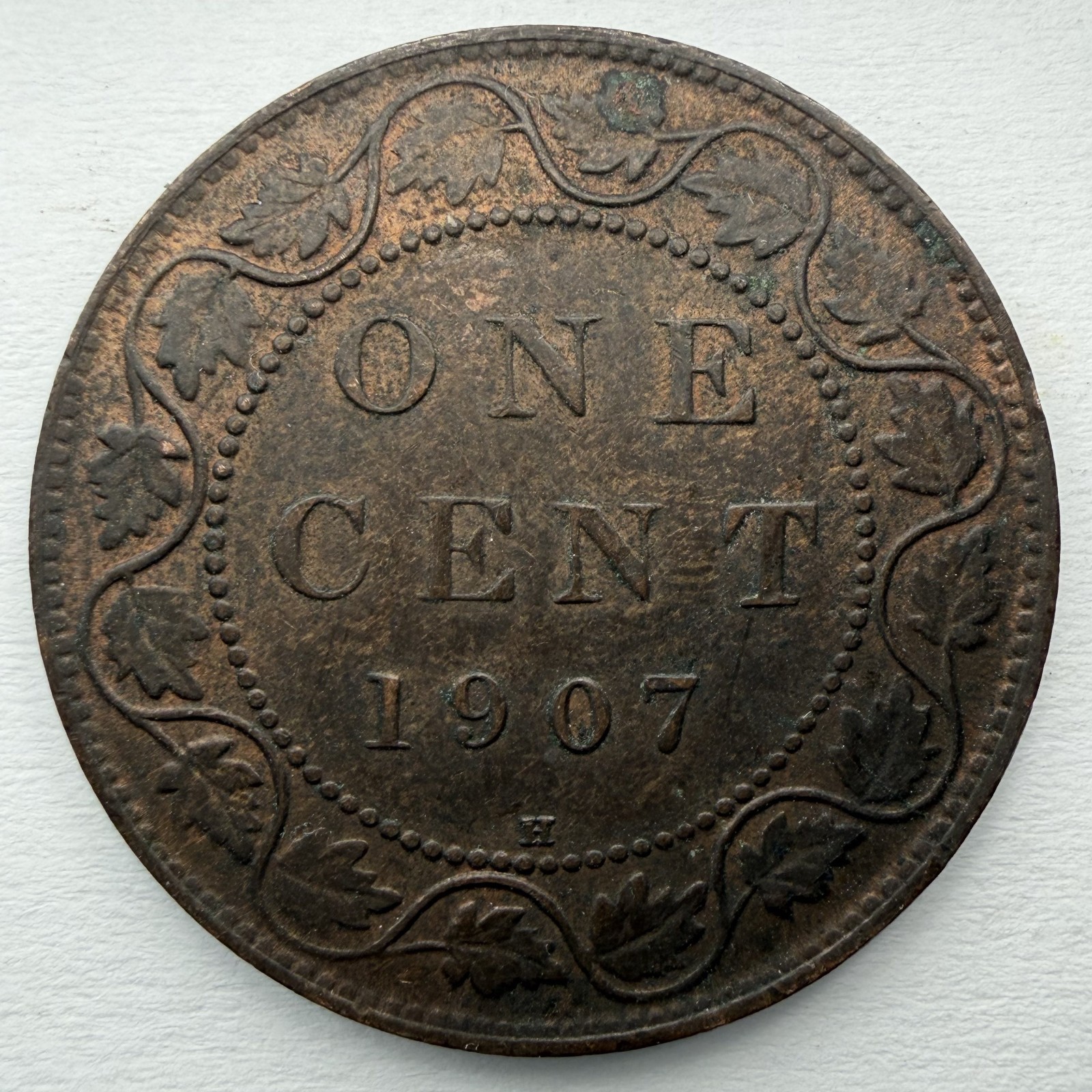 1907 H Canadian Bronze Large Cent AU+ Details Nice Coin King Edward 1907 H Canadian Bronze Large Cent AU+ Details Nice Coin King Edward
