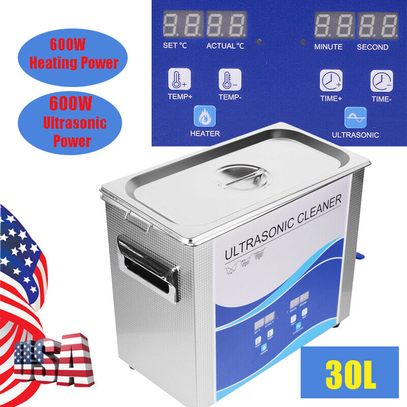 30L Ultrasonic Cleaner Cleaning Machine Liter Industry Heated With Timer Heater
