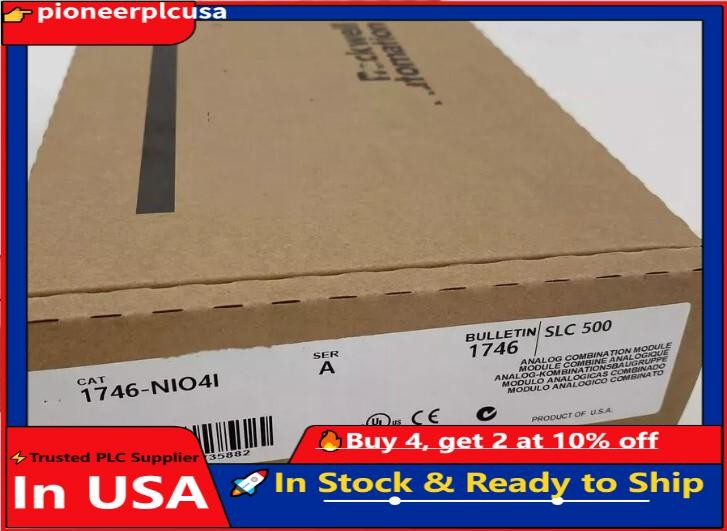 New Sealed AB 1746-NIO4I SLC 500 Analog Output Module 1746NIO4I New Sealed AB 1746-NIO4I SLC 500 Analog Output Module 1746NIO4I