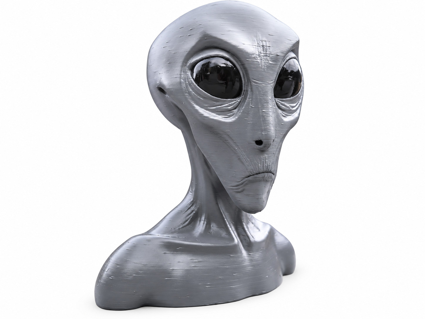 Grey Alien Bust 15cm 22cm UFO Sci Fi Collectible Hand Painted