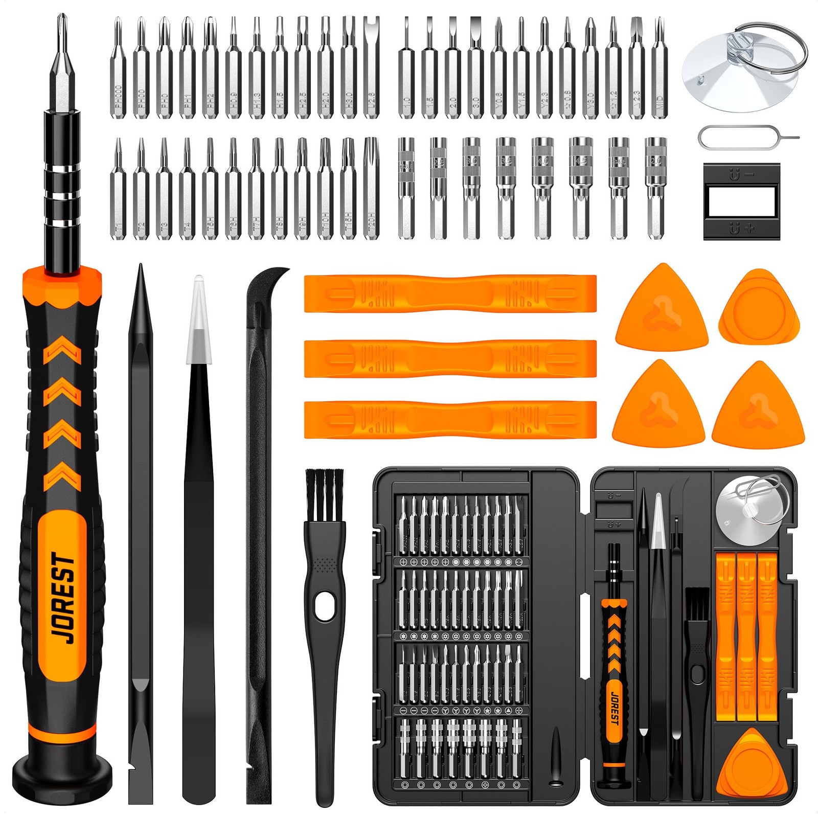 JOREST 59Pcs Small Precision Screwdriver Set with Torx T5, T6, T8, Colorful JOREST 59Pcs Small Precision Screwdriver Set with Torx T5, T6, T8, Colorful