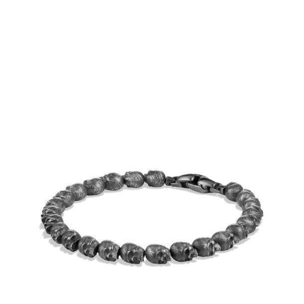 David Yurman Skull Bead Bracelet Memento Mori 925 Sterling Silver David Yurman Skull Bead Bracelet Memento Mori 925 Sterling Silver